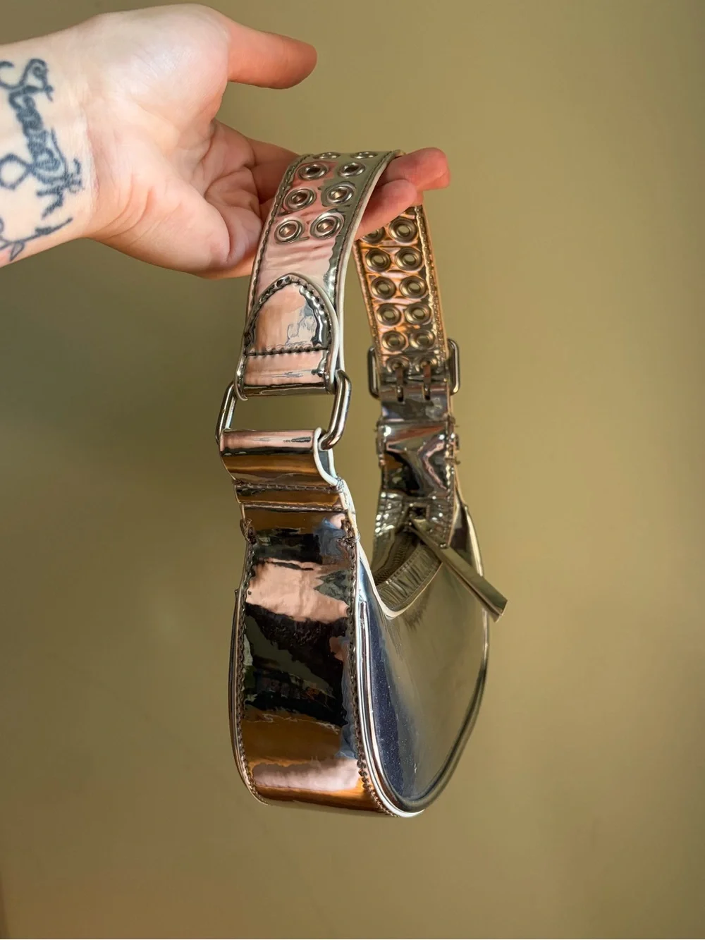 Urban Outfitters Metallic Silver small Shoulder Bag